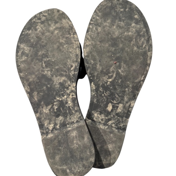 SEYCHELLES black braided leather slide sandals - size 6 - Picture 3 of 4